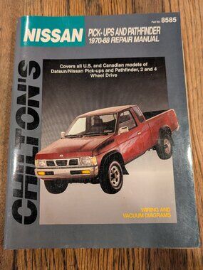 Book 1970-88 Chilton's Nissan Pick-Up Pathfinder Repair Manual # 8585